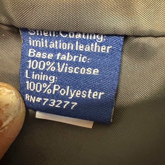 Apt 9 grey pleather jacket. - Picture 7 of 9